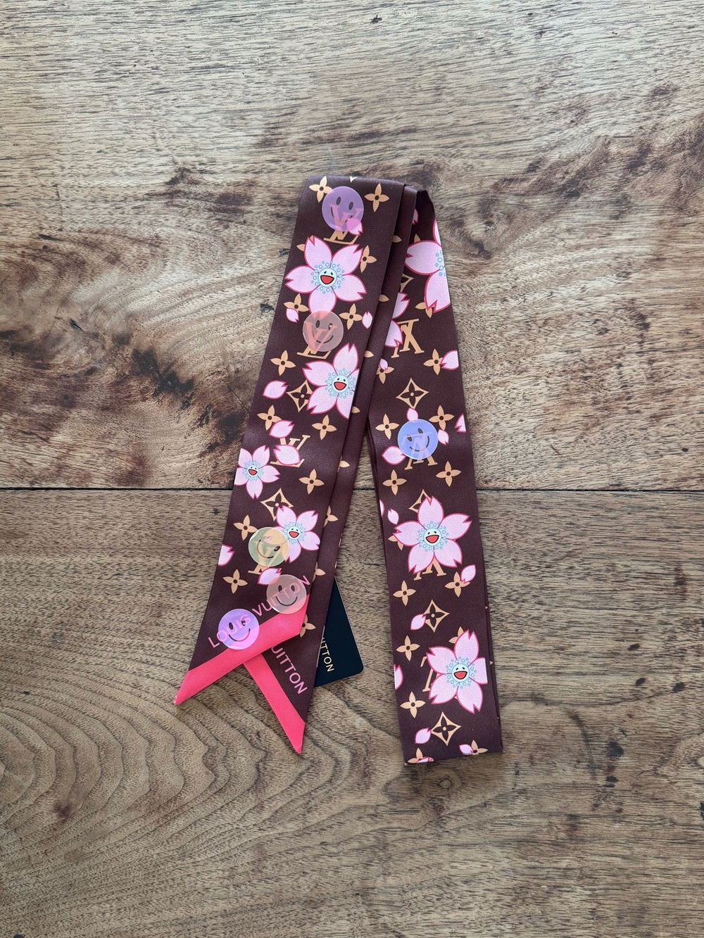Fashion Cherry Blossom Twilly / Scarf / Bandeau